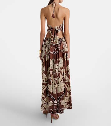 Isore printed halterneck maxi dress | Poupette St Barth