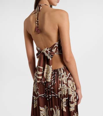 Isore printed halterneck maxi dress | Poupette St Barth