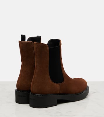 Chelsea Boots Chocolate aus Veloursleder | Prada