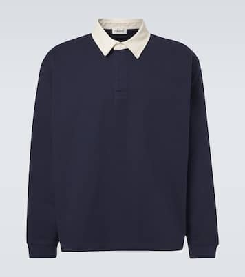 Cotton jersey polo sweater | Frame