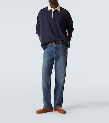 Cotton jersey polo sweater | Frame