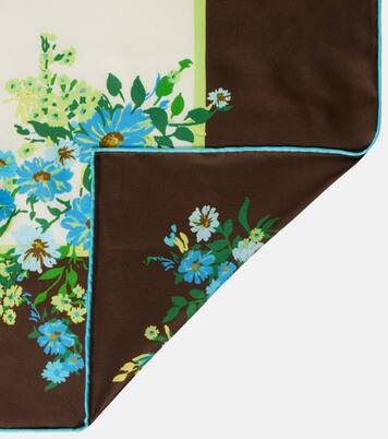 Floral silk scarf | Alémais