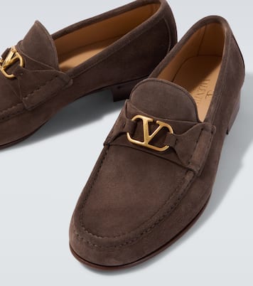 Loafers VLogo aus Veloursleder  | Valentino Garavani