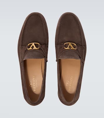 Loafers VLogo aus Veloursleder  | Valentino Garavani