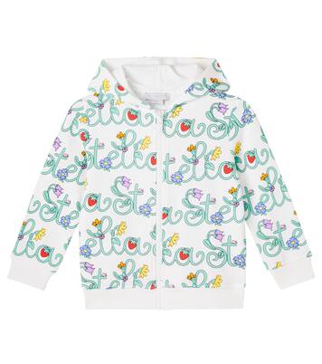 Printed cotton jersey zip-up hoodie | Stella McCartney Kids