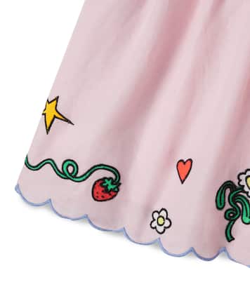Jupe brodée en lin et coton | Stella McCartney Kids