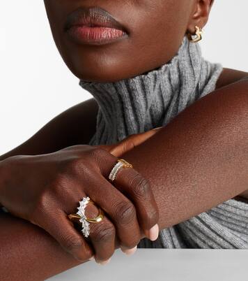 Ring aus 18kt Gelbgold (750/1000) mit Diamanten | Yeprem