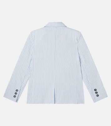 Bengal stripe cotton seersucker blazer | Tartine et Chocolat