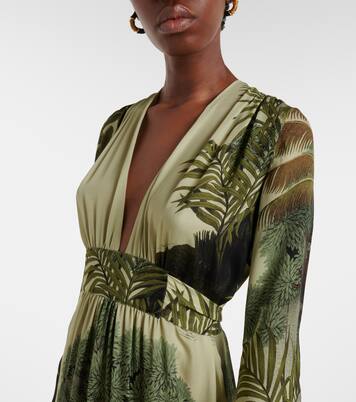 Robe longue en soie imprimée | Johanna Ortiz