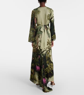 Robe longue en soie imprimée | Johanna Ortiz