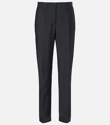 Wool and mohair tapered pants | Versace