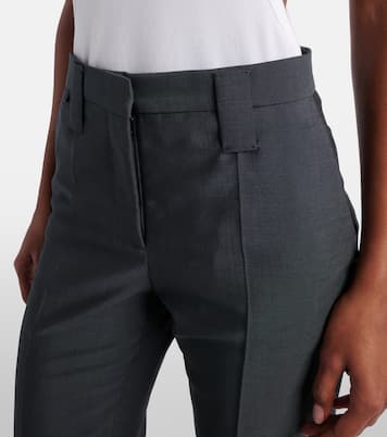 Wool and mohair tapered pants | Versace