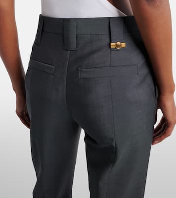 Wool and mohair tapered pants | Versace