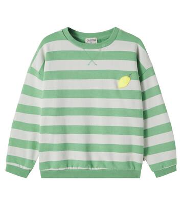Dan striped cotton fleece sweatshirt | Cozmo