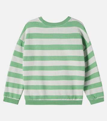 Dan striped cotton fleece sweatshirt | Cozmo