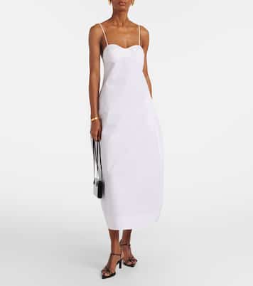 Cotton bustier dress | Róhe