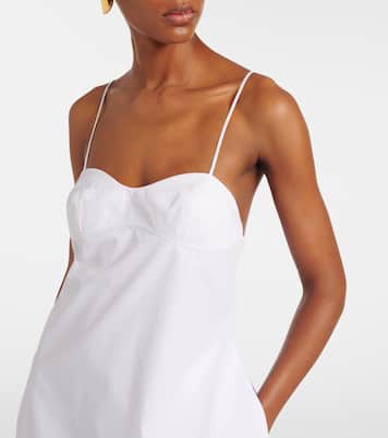 Cotton bustier dress | Róhe