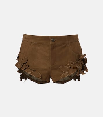 Kevana floral-appliqué suede shorts | Isabel Marant