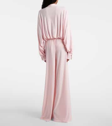 Pantalones anchos de tiro alto | Norma Kamali