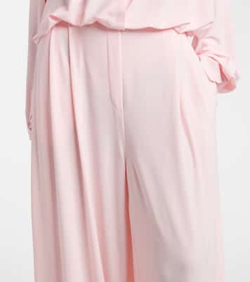 Pantalones anchos de tiro alto | Norma Kamali