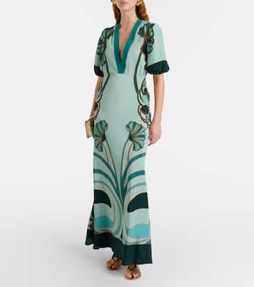 Marlene silk crêpe de chine maxi dress | La DoubleJ