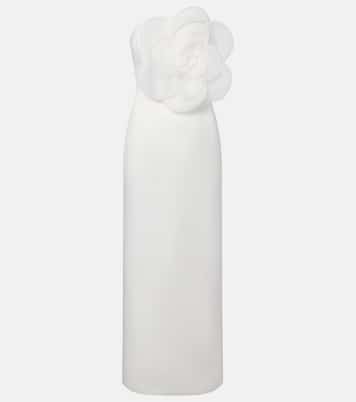 Floral-appliqué maxi dress | Leo Lin