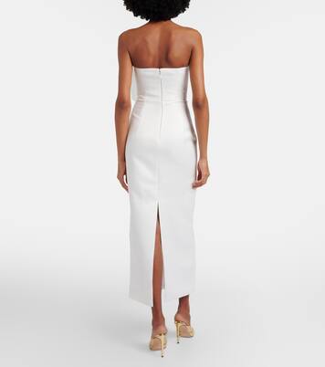 Floral-appliqué maxi dress | Leo Lin