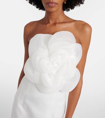 Floral-appliqué maxi dress | Leo Lin