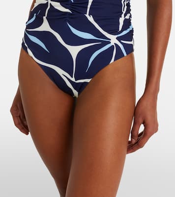 Printed strapless swimsuit | Cala de la Cruz