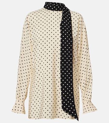Plusdepois silk crêpe de chine blouse | Valentino
