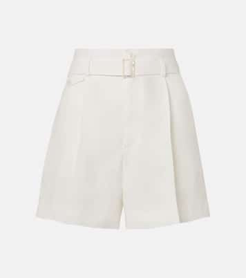 Denise belted linen shorts | Ralph Lauren Collection