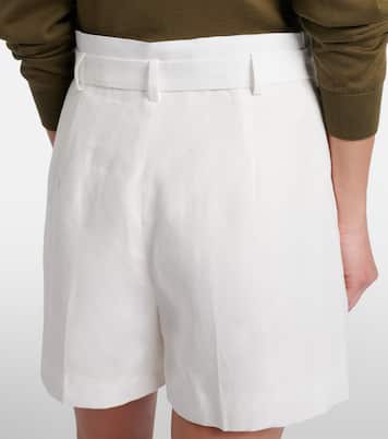 Denise belted linen shorts | Ralph Lauren Collection