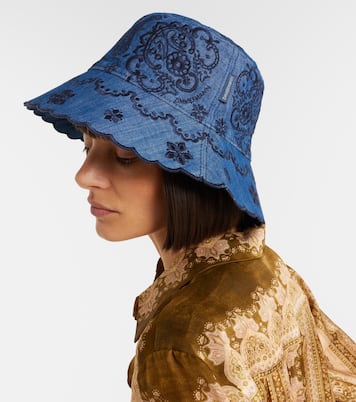 Bestickter Hut aus Denim | Zimmermann