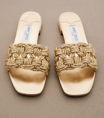 Chara woven slides | Jimmy Choo