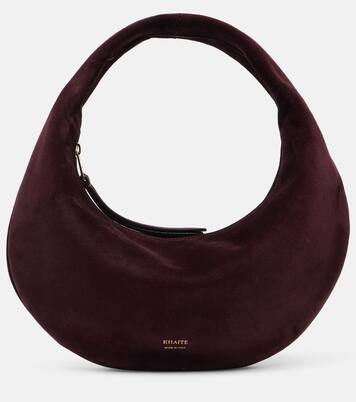 Olivia Mini suede shoulder bag | Khaite