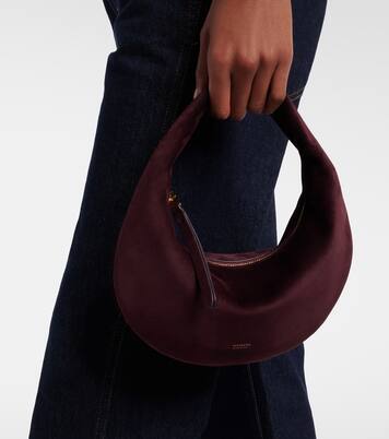 Olivia Mini suede shoulder bag | Khaite