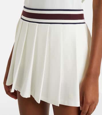 Striped pleated tennis skirt | Tory Burch