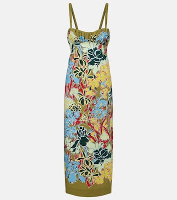 Solstice floral cotton midi dress | Alémais