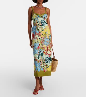 Solstice floral cotton midi dress | Alémais