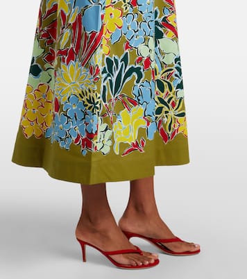 Solstice floral cotton midi dress | Alémais
