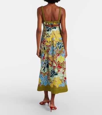 Solstice floral cotton midi dress | Alémais