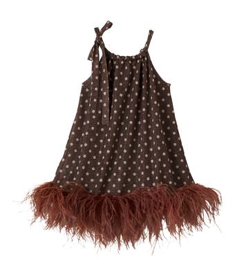 Osemini Lumière Plumage polka-dot dress | Oséree Kids