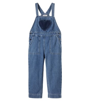 Salopette di jeans con patch | Stella McCartney Kids