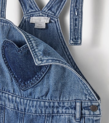 Salopette di jeans con patch | Stella McCartney Kids