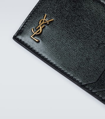 Tiny Cassandre Fragments leather card holder | Saint Laurent