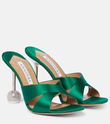 Sandalen Yes Darling 95 aus Satin | Aquazzura