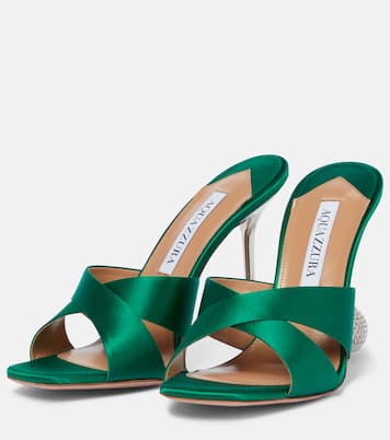 Sandalen Yes Darling 95 aus Satin | Aquazzura