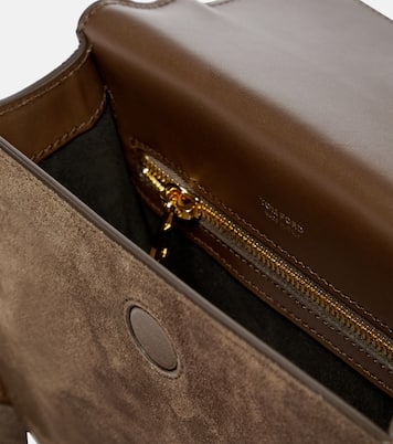 Schultertasche Tara Mini aus Veloursleder | Tom Ford