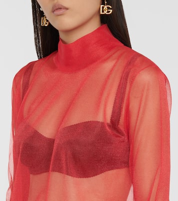 Longsleeve aus Mesh | Dolce&Gabbana