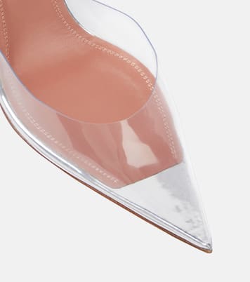 Holli Glass PVC slingback pumps | Amina Muaddi